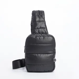 Bolsa Transversal Puffer Preto