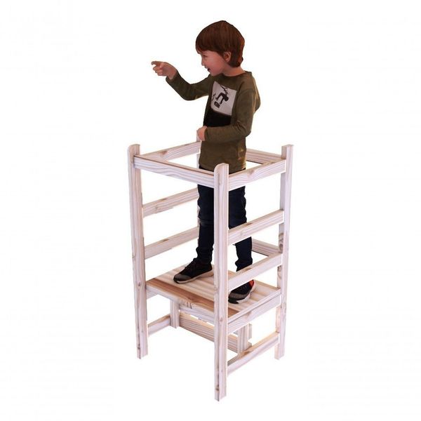 Torre Pirâmide Encaixe Madeira Educativo Montessoriano Didat