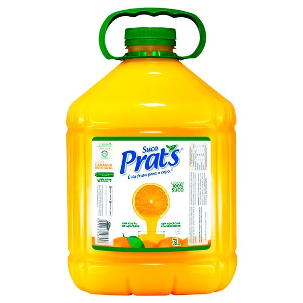 Suco Integral Prat's Laranja 3L
