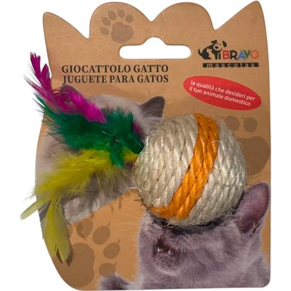 Brinquedo Para Gato Bravo Mascotes Com Penas (MP)
