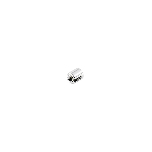 Suporte Redondo Fenda Cromado para Prateleira de Vidro 2 Peças Criativa Suporte Redondo Fenda para Prateleira de Vidro 4mm Cromado 02 Peças