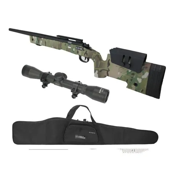 Rifle Sniper Airsoft M40 Sa-s02 Multicam+ Luneta 4x32+ Capa