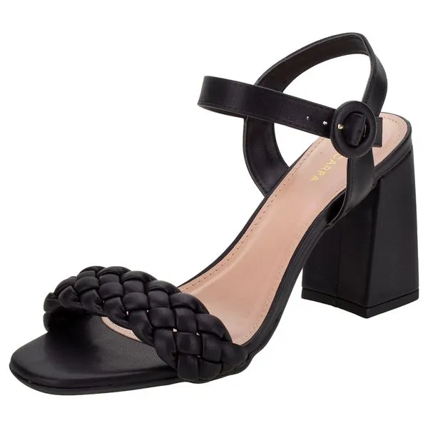 Sandália Feminina Salto Alto Via Scarpa - 138713946 PRETO 39