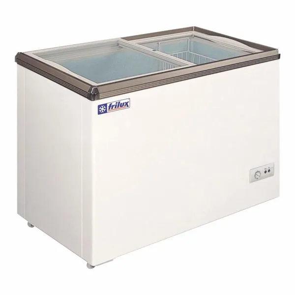 Freezer Horizontal Frilux RF-105 200L Vidro Reto com Trava Rodízios Dreno Branco 110V Freezer Horizontal Frilux RF-105 200 Litros Vidro Reto com Trava Branco 110V