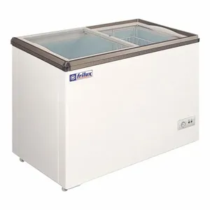 Freezer Horizontal Frilux RF-105 200L Vidro Reto com Trava Rodízios Dreno Branco 110V Freezer Horizontal Frilux RF-105 200 Litros Vidro Reto com Trava Branco 110V