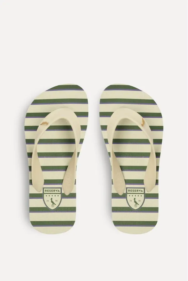Chinelo Rmi Listras Escudos Crudo/Crudo - 29/30