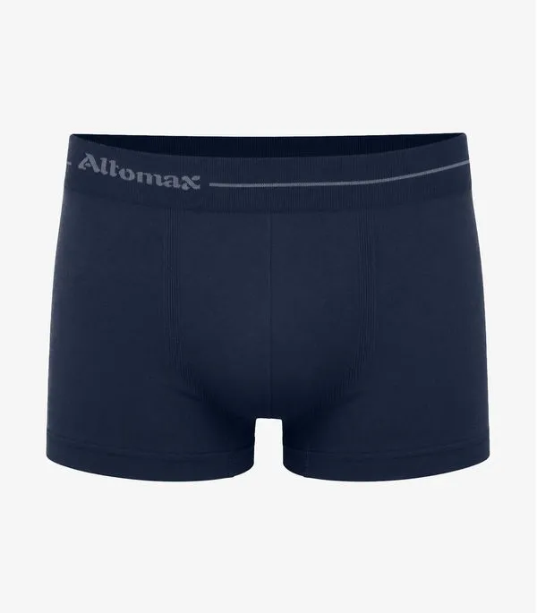 Cueca Boxer Lisa Microfibra Altomax Azul GG