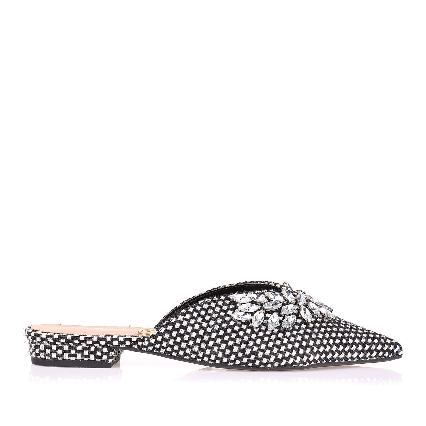 Flat Fresh Tweed Preta