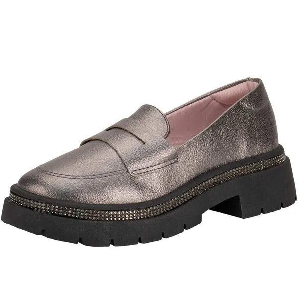 Sapato Infantil Feminino Molekinha 2576201 PRATA/VELHO 36