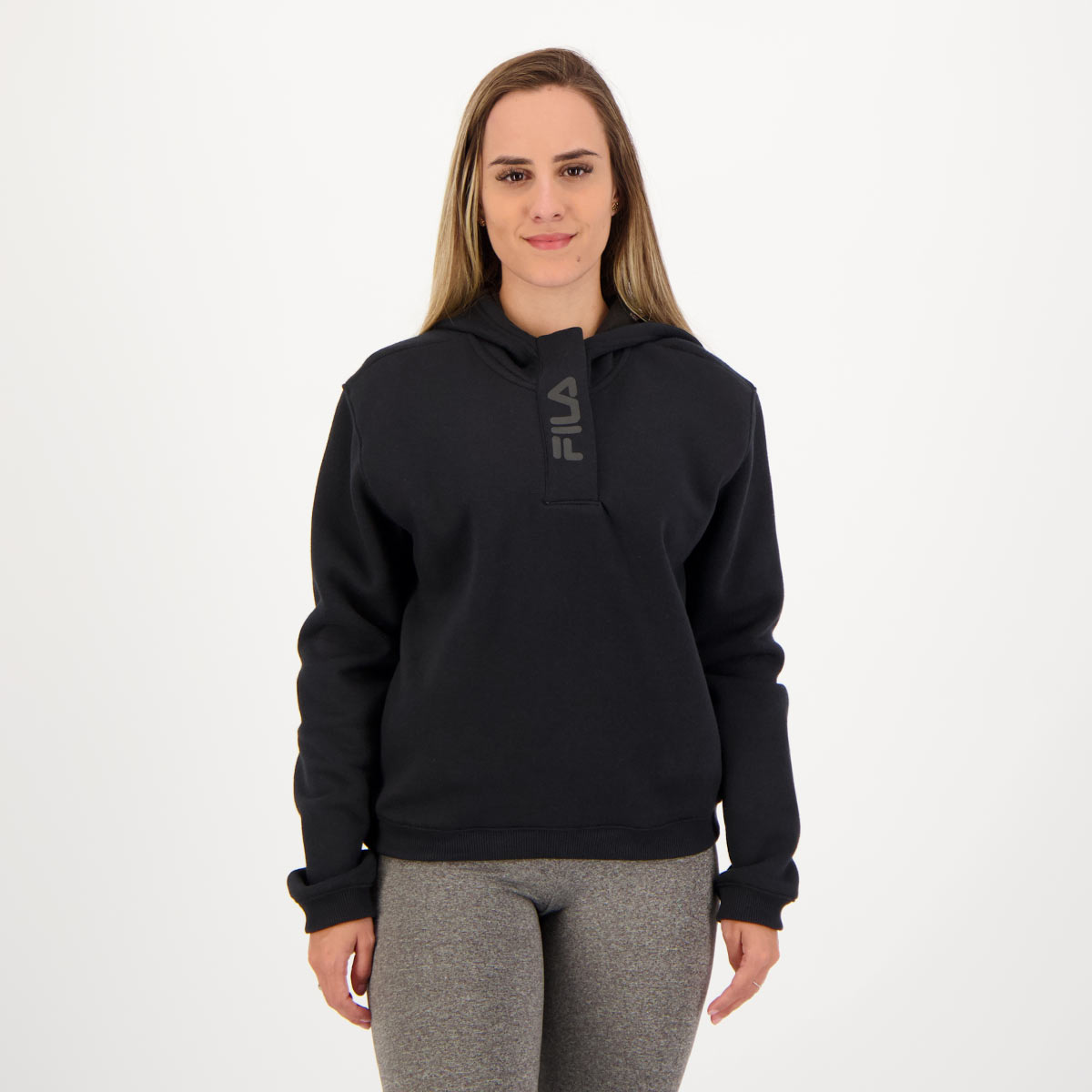 Moletom Fila Essencial Feminino Preto