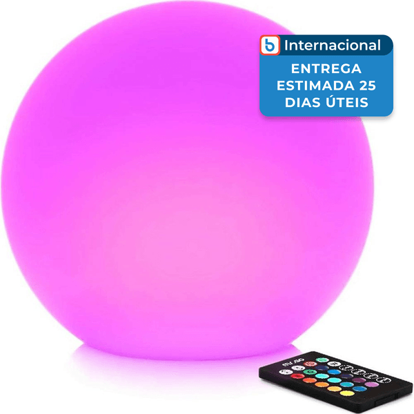 Luminária Mr.Go Decorativo LED 30cm Roxo A-MBI