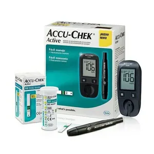 Medidor de Glicemia Roche Accu-Chek Kit Ap Active Monitor Glicemia /Dl
