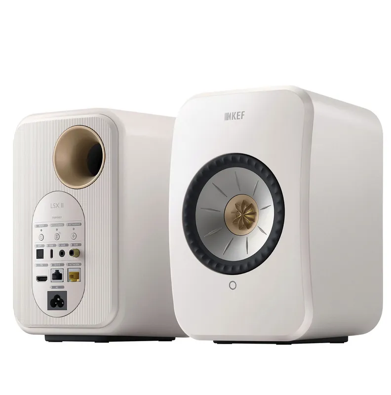 KEF LSX II Sistema de Alto-falantes Hi-Fi sem fio ( Mineral White )