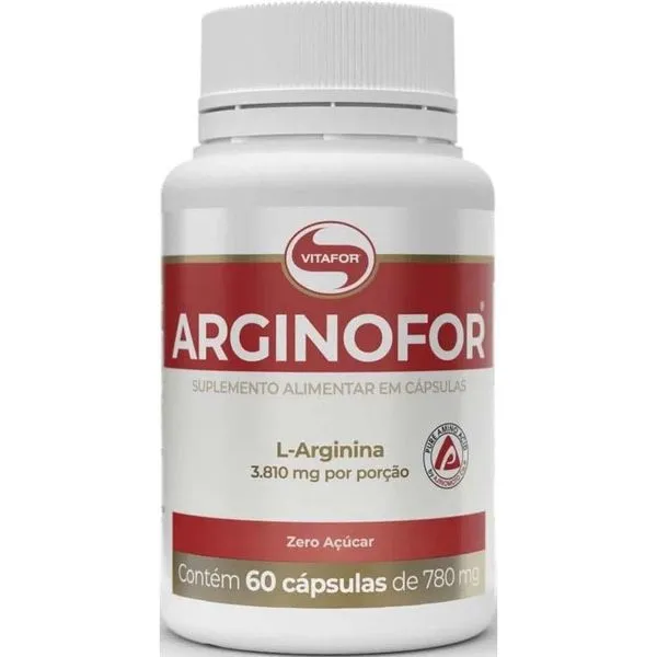 Arginofor L-arginina 780mg 60 Cápsulas Vitafor