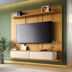 Painel para TV até 70'' Suspenso 180cm HB Móveis Galax Painel para TV até 70'' Suspenso 180 cm HB Galax | Cinamomo/Off White