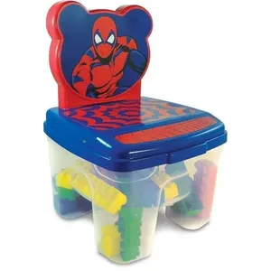 Brinquedo de Montar Spider Cadeira Toy Blocos 24 Peças Multifuncional GGB Plast Brinquedo de Montar Spider Cadeira Toy Blocos 24 Peças GGB Plast
