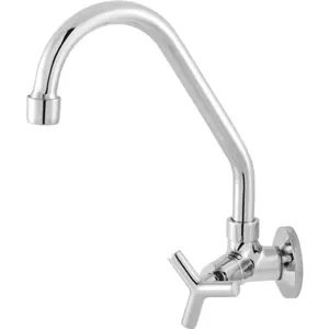 Torneira para Cozinha de Parede 2060 C39 1-4 de Volta Bica Giratória Cromada Imperatriz Metais Torneira para Cozinha de Parede 2060 C39 Bica Giratória Cromada Imperatriz Metais