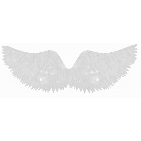 Asa Anjo Infantil com Led pra Menina Festa a Fantasia Carnaval e Halloween Branco