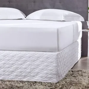 Saia Box para Cama King Easy Fit 100% Poliéster 1 Peça Branco 193x203x35cm Altenburg Saia Box King Easy Fit Poliéster 193x203x35cm 1 Peça Branco Altenburg