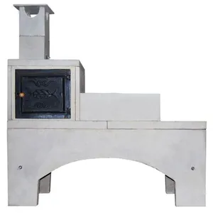 Fogão De Concreto Pré-moldado Com 3 Bocas E Forno - 1000035 - Atacadao Lazer