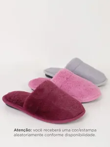 Pantufa Pelos Sintéticos Feminina SORTIDO 35/36