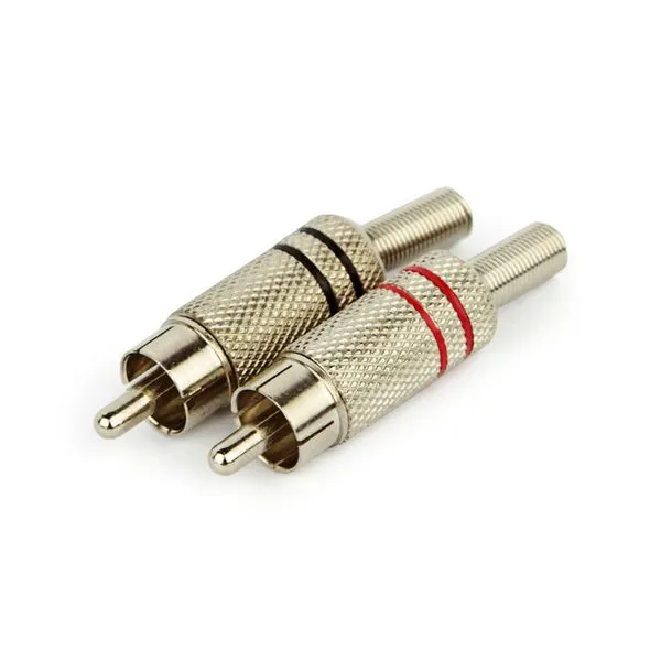 Plug RCA Niquelado 4mm Vermelho