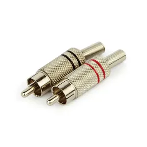 Plug RCA Niquelado 4mm Vermelho