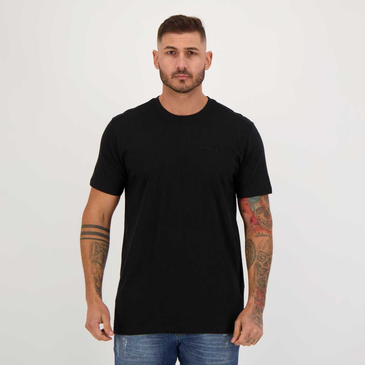 Camiseta Oakley Bark Tee Preta