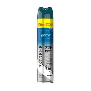 Antitranspirante Above Men Extreme 72h Invisible Movement Aerosol 200ml Embalagem Econômica