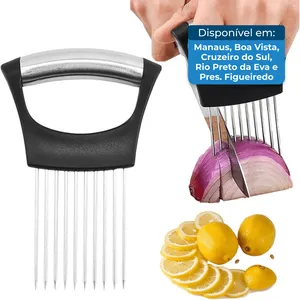 Suporte para Fatiar Cebola Inox Rumcnjen - Prata A-BI