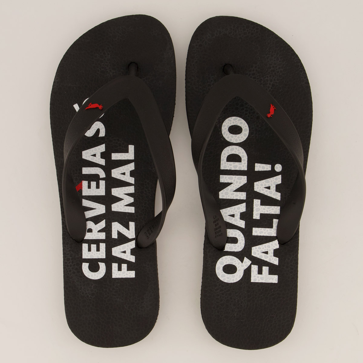 Chinelo Reserva Beer Preto Com Abridor