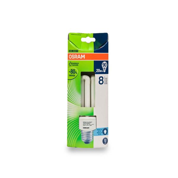 Lâmpada eletrônica fluorescente Dulux 8.0Hs 220V 20W 6500K branca Osram