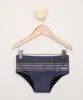 Sunga Infantil Pipe Tal Pai Tal Filho Slip com Listras Proteção UV50+ Azul Marinho 2