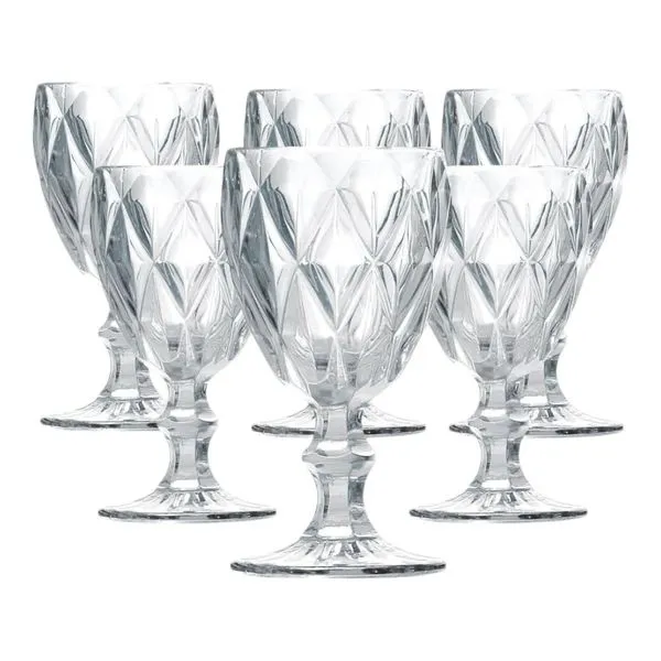 Jogo De Taças 6 Peças Bela Flor 340ml 60700FC (MP)