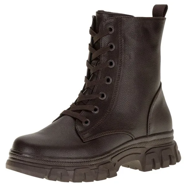 Bota Feminina Coturno Mooncity - 72163 CAFÉ 36