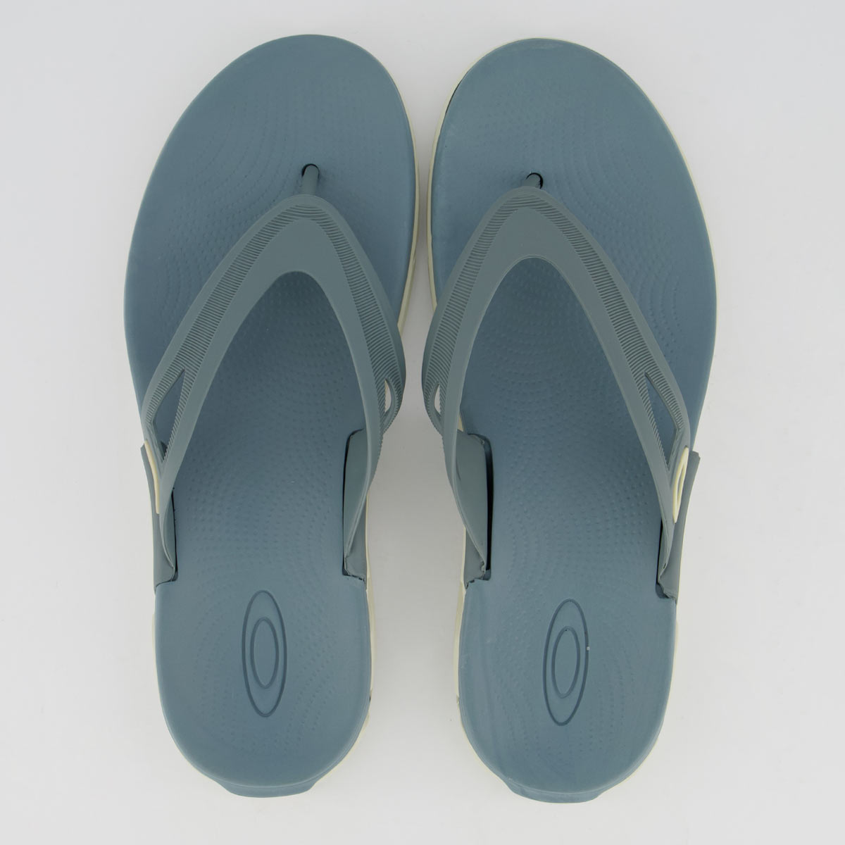Chinelo Oakley Rest II Cinza e Branco
