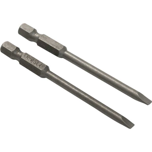 Jogo de Bits Fenda Sextavado 1/4" 4x75mm 2 Peças - VONDER
