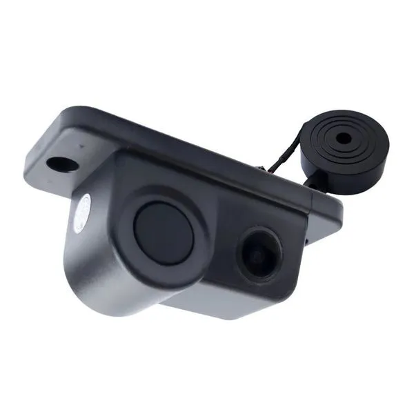 Câmera de Ré com Sensor Traseiro RS-231BR SC Pro Line Preto Visão Ampla 120o Linhas de Estacionamento IP67-IP68 Roadstar Câmera de Ré com Sensor Traseiro RS-231BR SC Pro Line Preto Compatível com Sistemas NTSC-PAL