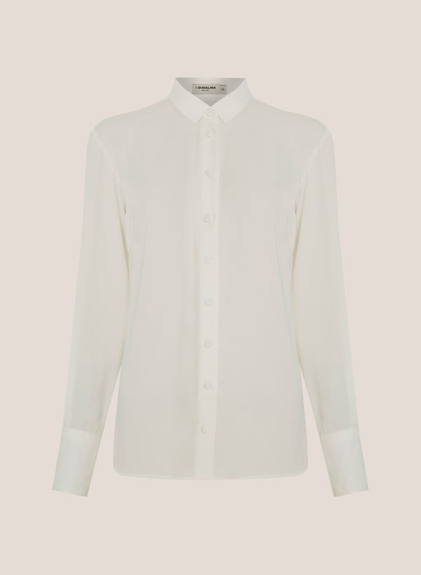 Camisa Relaxed Fit Cetim Dudalina Feminina 36