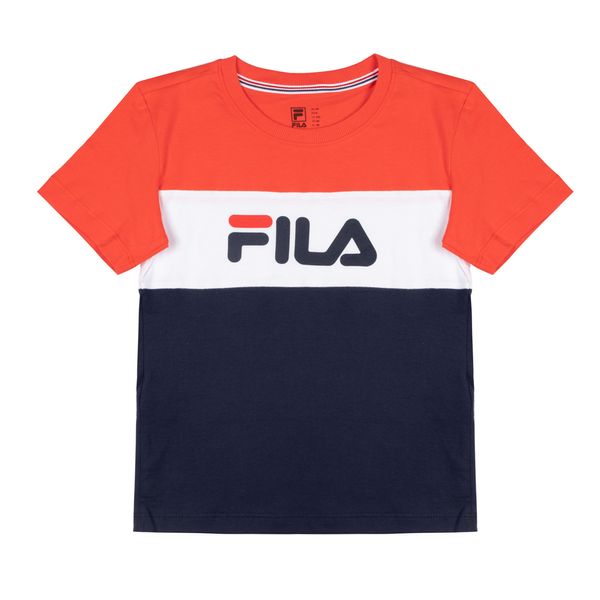Camiseta Fila Color Block Infantil - 6 anos