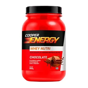 Suplemento Alimentar Cooper Energy Whey Nutri Sabor Chocolate 900g