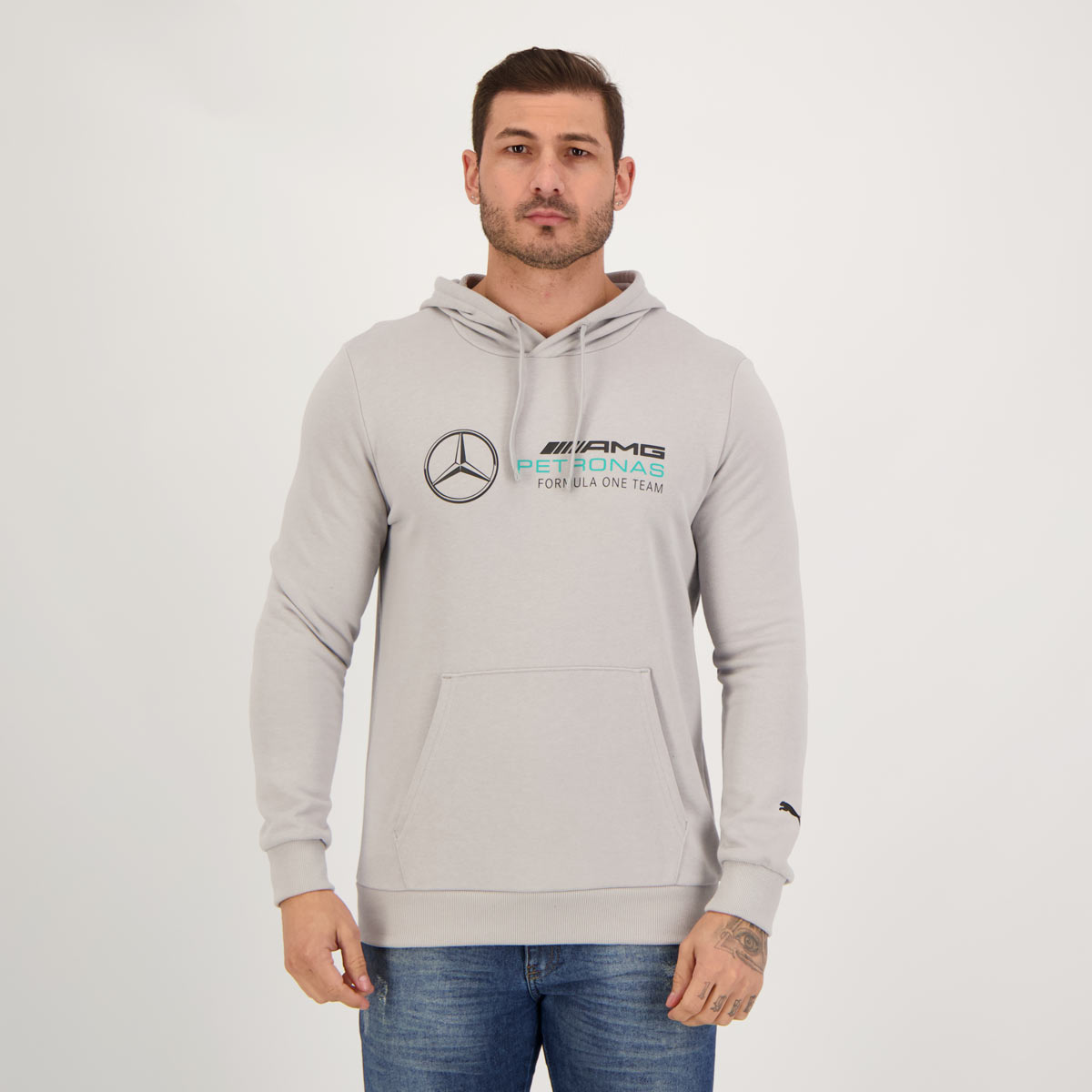 Moletom Puma Mercedes AMG Petronas MAPF1 Cinza