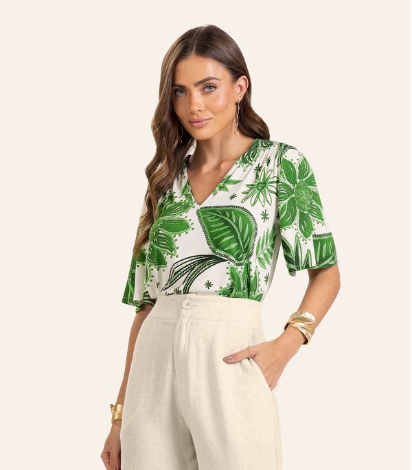 Blusa Feminina Endless em Viscotorcion Verde P