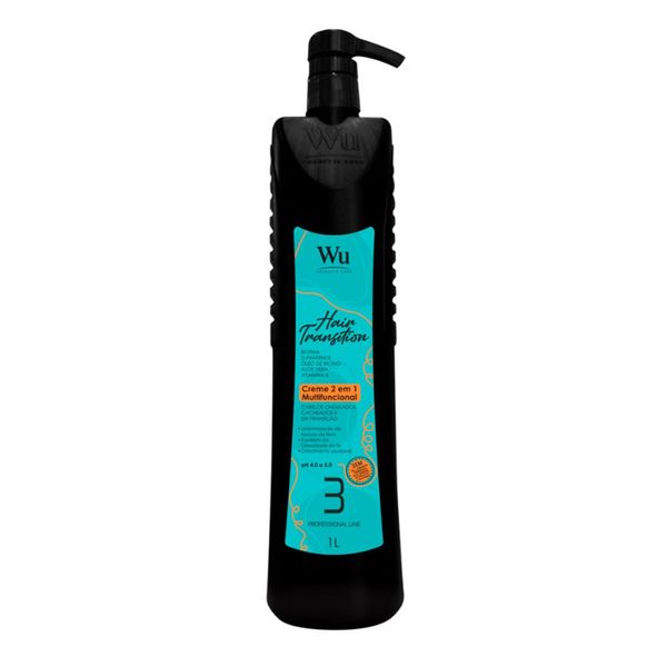 Creme Multifuncional 2 Em 1 Profissional Wu Hair Transition 1L (MP)