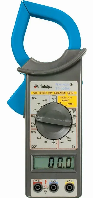 Alicate Amperímetro Digital Categoria II 1000V ET-3200A - Minipa