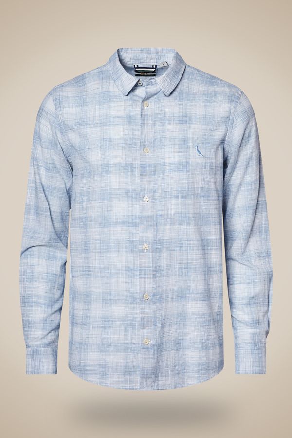 Camisa Ml Flame Xadrez Sancho Azul Dust - P