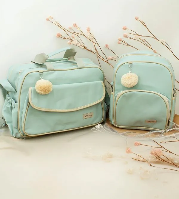 Kit Bolsa/Mochila com Trocador Amsterdam - Verde Verde