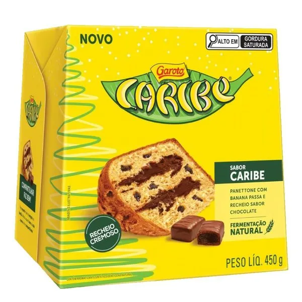 Panettone Garoto Caribe 450g