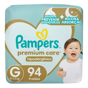 Fralda Pampers Premium Care Tamanho G 94 Unidades