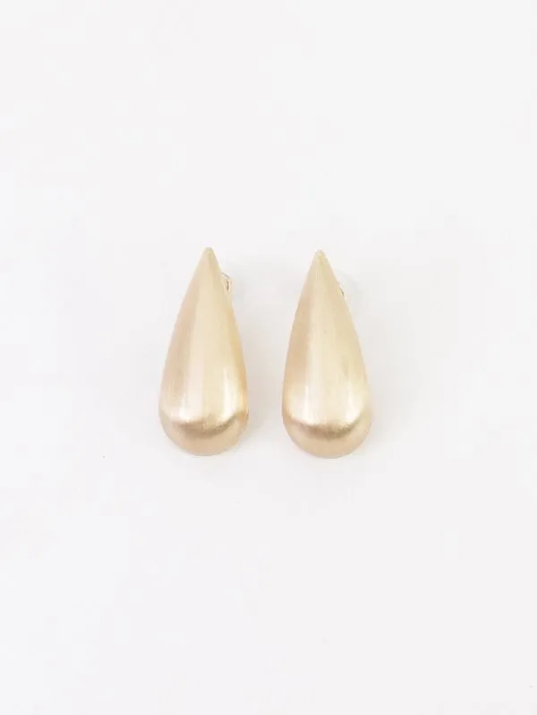 Brinco Gota Escovada DOURADO